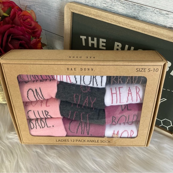 Rae Dunn Ladies 12 Packs Ankle Socks - Picture 5 of 5